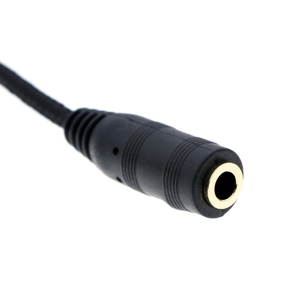3.5mm female--male aux stereo audio headphones extension cable lead cord wire
