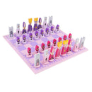 European Wooden Handmade International Chess Set 11.88x11.88-inch Pink