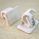 20x Plastic Curtain Rod Bracket Wall Bracket Rod Hooks for Home Bathroom