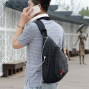 Men Waterproof Black Camouflage Small Chest Bag Boy Rucksack Male One Shoul G9R1