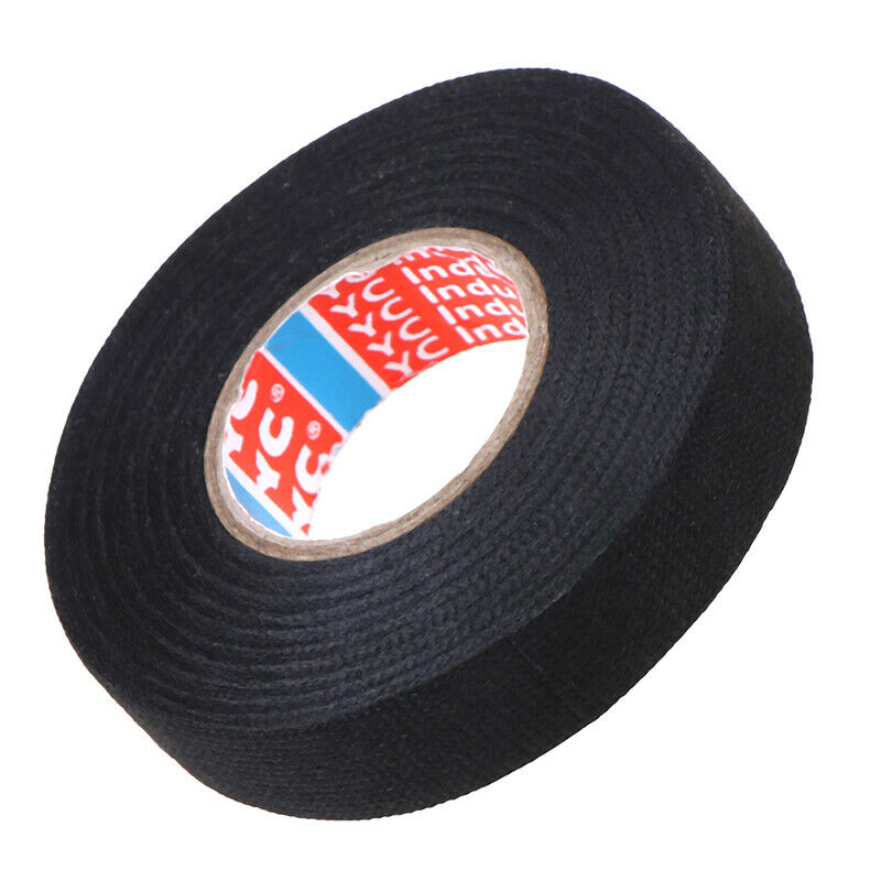 19mmx 15M Adhesive Cloth Fabric Tape Cable Looms Wiring Harness For Car Auto Gw