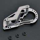 Hiking Camping Key Holder Keychain Clip Tool Screwdriver Wrench Carabiner