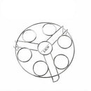 1X Stainless Steel 7 holes Egg Holder Boiled Steam Egg Steamer Rack Kitchen Tool