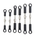 6 Pieces Metal Steering Linkage Pull Rods for Wltoys 144001 1/14 RC Buggy