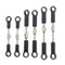 6 Pieces Metal Steering Linkage Pull Rods for Wltoys 144001 1/14 RC Buggy