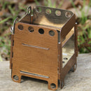 Lightweight Portable Stainless Steel Pocket Folding Wood Stove Alcohol Stov