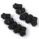 10x Black On/Off Latching Push Button Switch Car Dashboard 2-Pins Locking