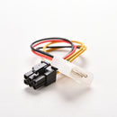 5PCS PCI-E Graphic Card Power Connector Cable Adapter Dual 4-Pin to 6-Pin Mole3C