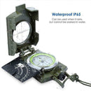 1* Professional Military Pocket Metal Sighting Compass Clinometer Camping H R4V8