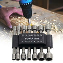 14pcs Strong Sleeve Wrench Hexagonal Handle Screw Sleeve Pneumatic Bits