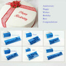 12pcs Alphabet Cake Decorating Mould Fondant Cookie Stamp Cutter Happy Birthday