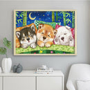 Dog Diamond Painting 5D DIY Full Round Drill Mosaic Animal Rhinestone Kits