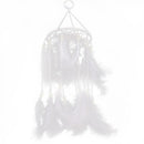 Handmade Dream Catcher with Feathers Hanging Decoration Craft Gift White