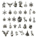 50x/lot Tibetan Sliver Mini Mixed Christmas Charms Pendant DIY Jewelry Making Hn