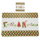 12Pcs/Set Christmas Tableware Placemats Coaster Xmas Party Supplies (Letter