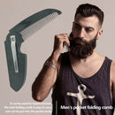 Man Woman Folding Portable Pocket Clip Beard Moustache Convenient Hair Comb A