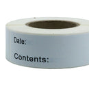 3 Rolls 375pcs Freezer Refrigerator Labels Stickers Paper Self-Adhesive