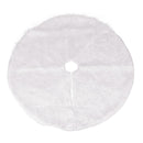 Home Outdoor Christmas Decoration White Plush Christmas Tree Skirt A
