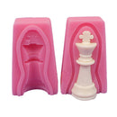 12pcs/set International Chess King Queen Knight Rook Pawn Bishop Fondant Molds