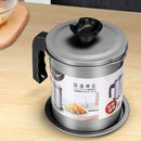 Grease Strainer Container Holder Storage Frying Cooking Oil Can PotJ Bj