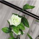 1 Pc Artificial Rose Flower Rattan Green Leaf Garland Vine Home Wall Party  F7C6