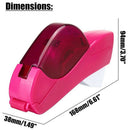 12/19Mm One Press Tape Dispenser Handheld Adhesive Holder Packaging Cutter