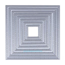 8pcs Square Cutting Dies Stencils DIY Embossing Scrapbook Paper Card Album Decor