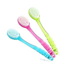 3PCS Long Handled Plastic Bath Shower Back Brush Scrubber Skin Cleaning Bru