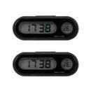 2PCS 2 in 1 Car Digital Time Clock Large LED Backlight Screen Electronic T HTA