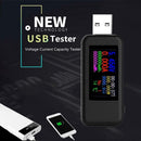 10 in 1 Digital DC USB Tester Current Voltage Charger Voltmeter (Black) A