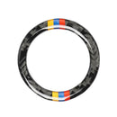Tri Stripe Carbon Fiber Engine Start Stop Button Ring Trim for Audi Q5 Q7