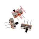 10Pcs On/Off 2Position SPDT 1P2T 3Pin PCB Panel Vertical Slide Switch SS12D00G3