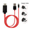 2m Micro USB To HDMI 1080P HD TV Cable Adapter For