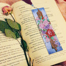 DIY Flower Special Shaped Diamond Painting Leather Tassel Bookmark Gifts