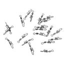 20 Pieces Fishing Swivels Fishing Line Swirl Connector Terminal Tackle 10#