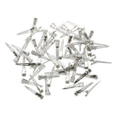 60 Pcs Single Prong Sectioning Clip Alligator Pinch Clips for Hair Bows Cor