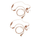 2Pack G shape Remote Earpiece Earhook Earphone Mic for Baofeng PUXING Radio