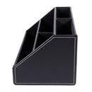 Home Office Wooden Struction Leather Multi-function Desk Stationery Organiz N5I3