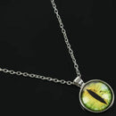 Eyeglass Cabochon Necklace Women Chain Statement W3A1