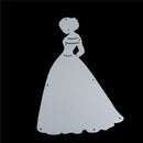 Wedding Theme Metal Elegant Lady Cutting Dies Stencils For Scrapbooking KQ FT