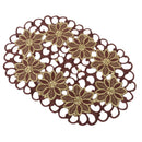 2pcs/set Floral Dining Table Place Mats Cloth Placemats Pads for Kitchen