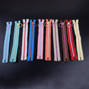 10Pc 20cm  Multicolor Zip Hanging Ring Puller Zipper Closed End Sewing Accessory