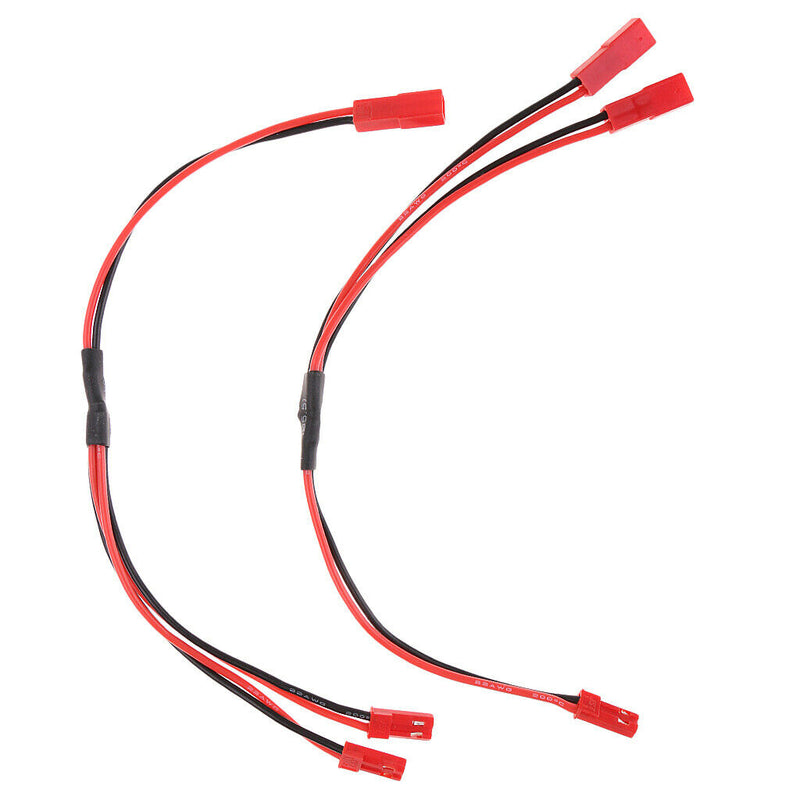 2 Pieces Lipo Battery Cable Connector JST Male / Female To Y Connector Female /