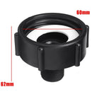 1Pcs 1000L Ibc Water Tank Garden Hose Adapter Fitting 60Mm Adaptor 0.75 Gar S1O3