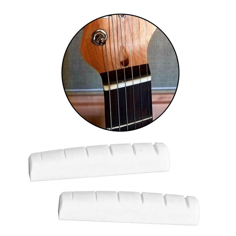 2pcs Durable Compact Bone Nut 43mm for Electric Guitar  ocaster