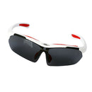 Cycling Glasses Sports Fishing UV400 Sunglasses Goggles with Case White