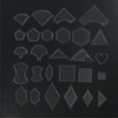 54Pcs Acrylic Quilting Templates Sewing Stencils Patchwork Ruler Sewing Too