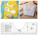 3pcs Acrylic T-Shirt Guide Ruler Vinyl Rulers Alignment Sewing Ruler Tool New