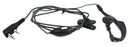 Single Ear Hanger Earphone 2 Pin w Mic for Kenwood Two Way Radio