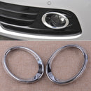ABS Chrome Front Fog Light Cover Trim Ring Fit for Audi Q5 2010-2012 Foglight